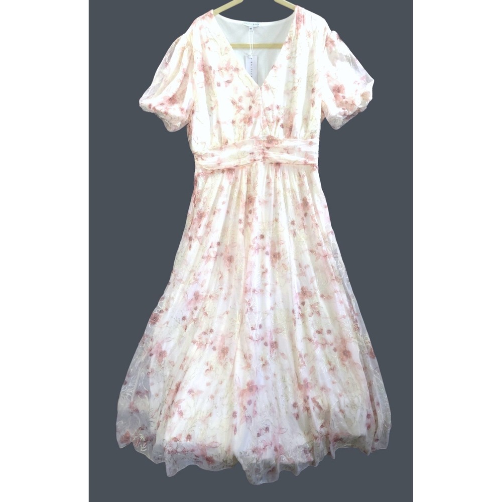NWT Baltic Born Cottagecore Ardley Maxi Dress 1XL Romantic Fairycore Mauve